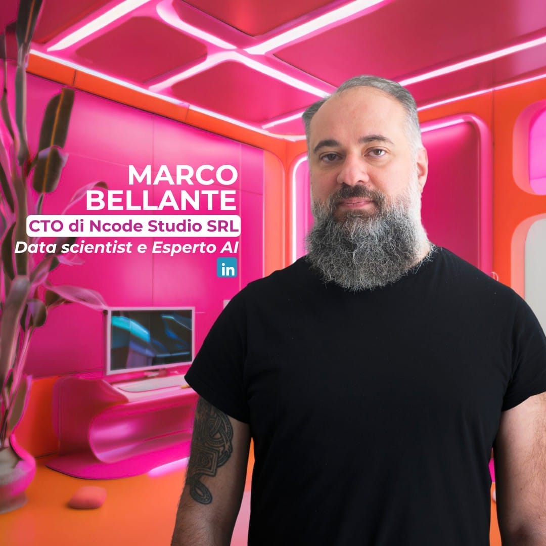 Marco BELLANTE CTO di Ncode Studio SRL e data scientist e esperto IA